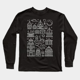 TRAVEL AND TOURISM ICONS Long Sleeve T-Shirt